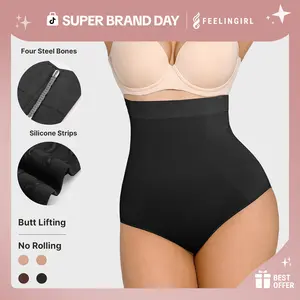 FeelinGirl Tummy Control Shorts Shapewear Briefs High Waisted Panty Butt Litfer Shorts Compression Panties TiktokSuperBrandDay