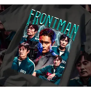 Lee Byung-hun Squid Game Front Man Graphic T-Shirt, TV Show Shirt, Retro Korean Movie Star Tee