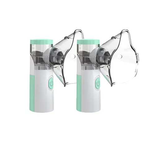 2PCS Portable Facial Humidifier & Handheld Mist Sprayer, Hydrating & Moisturizing, With Facial Nozzle, USB External Power or AA Battery Operated, Compact for Home & Travel Beauty Skincare
