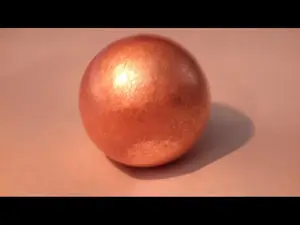 1 1/2" (38 mm) Copper Sphere - Brushed Finish - Made from Michigan Native Copper