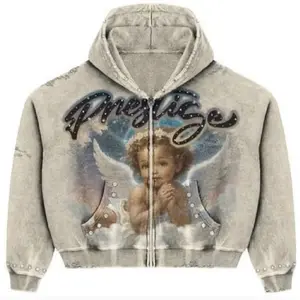 Prestige Collection Angel Hoodie (Cream/Blue)