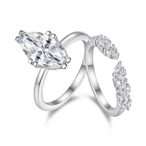 [ # ZA272](Kelsey)3.5CT Synthetic Moissanite Fashion jewelry Ring