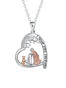 Couple and Cat Warmth Necklace, Charming Jewelry for Couples, Meaningful Gift for Cat Lovers, Cute Pendant for Expressing Love