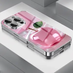 Crystal Apple Pattern Phone Case Cover for iPhone 16/15/14/13/12/11 Series, Lens Protection, Fashionable Anti-Dirty Design