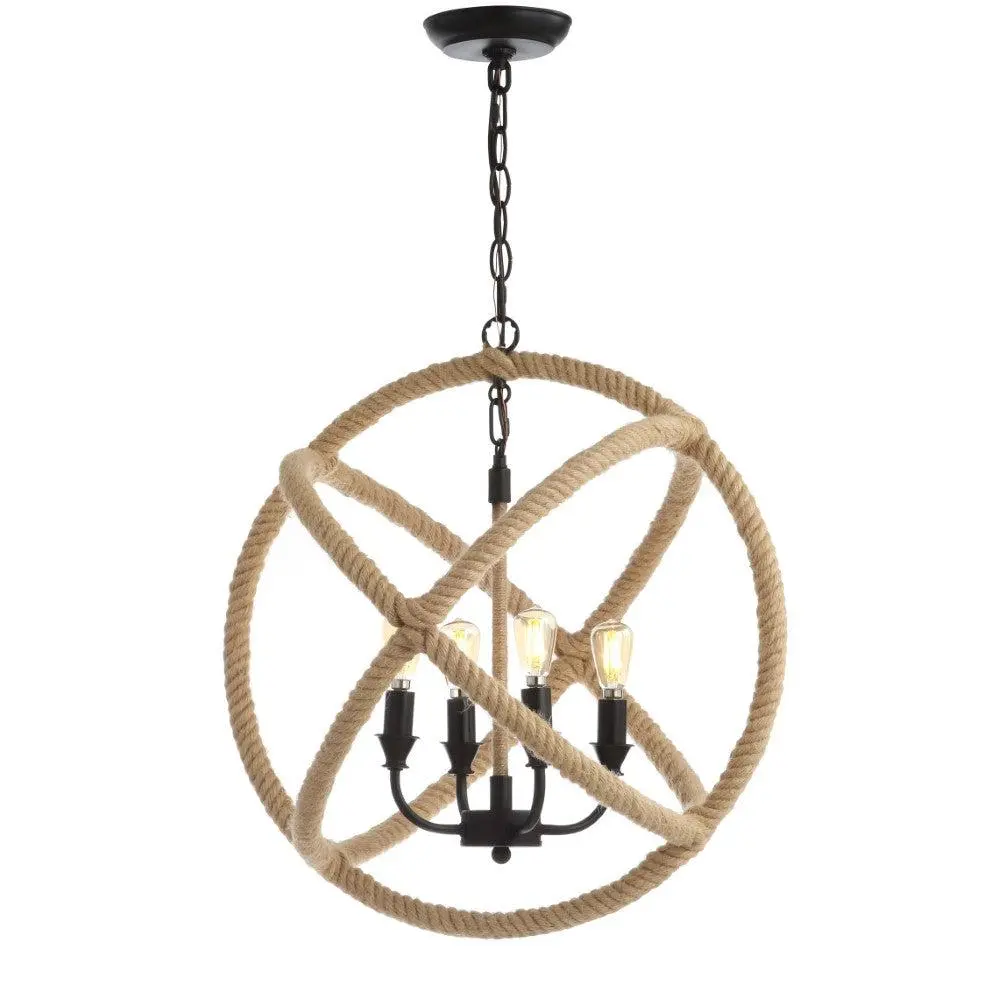 JONATHAN Y Virginia Farmhouse Metal/Glass LED Vanity Light; for Living Room,Bedroom, Kitchen, Office