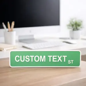 Personalized 3D-Printed Street Sign Décor Custom Name Sign Wall & Tabletop Display for Home Office Kids Room Nursery Durable Lightweight USA Craftsmanship
