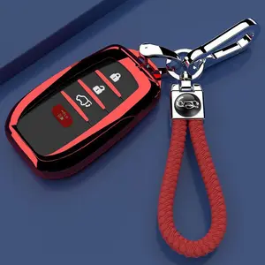 Key Fob Cover for Toyota Crown Corolla Cross Grand Highlander Land Cruise Prius Sequoia Tundra Venza