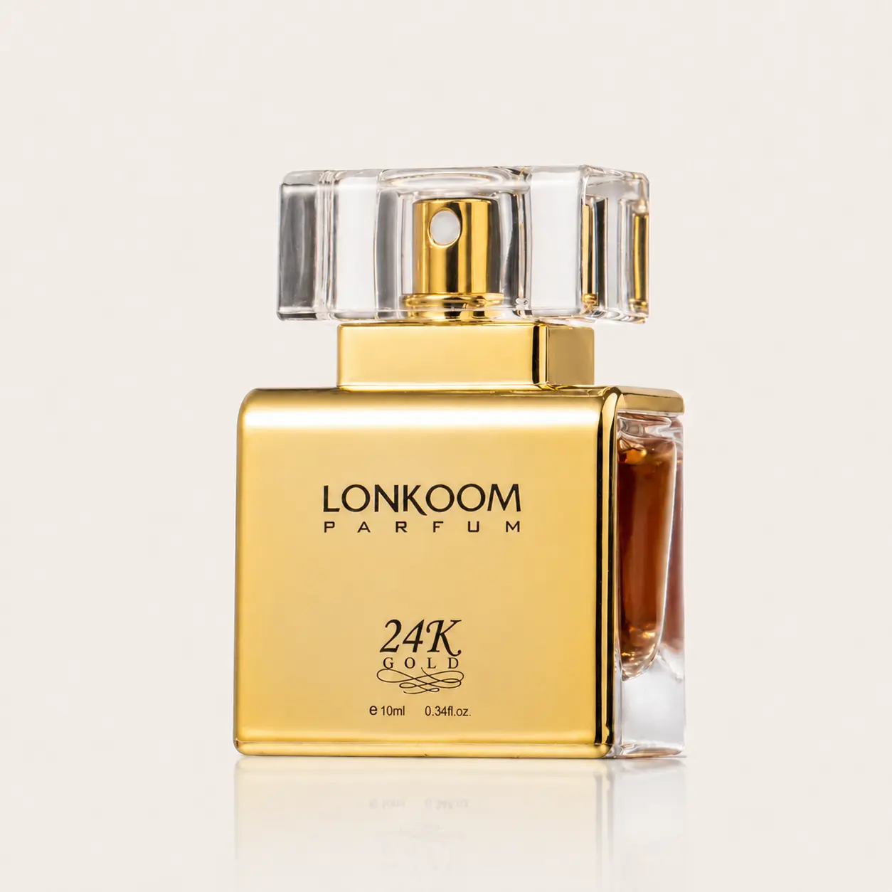 Lonkoom 24K Pure Gold  Perfume for Women, 10mL | Sweet Chocolate, Strawberry & Vanilla Gourmand Perfume