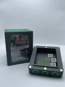 EGGHEAD ZORO One Piece/OPTCG Leader Deck & Dice Box: VEGAPUNK FIT INSPIRED - Fits 100 Cards | Show off your Leader Card | Mini Snap Included, 3D Printed and Handmade!
