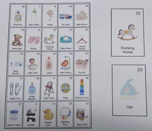 Baby Shower Game Loteria Bingo Set 50 Player Cards 5x5 + Calling Deck