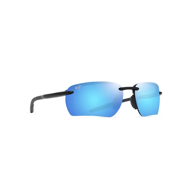 Maui Jim Ho'okipa Ultra G Sunglasses B336-02A Shiny Black w/Grey Frame Blue Hawaii Lenses