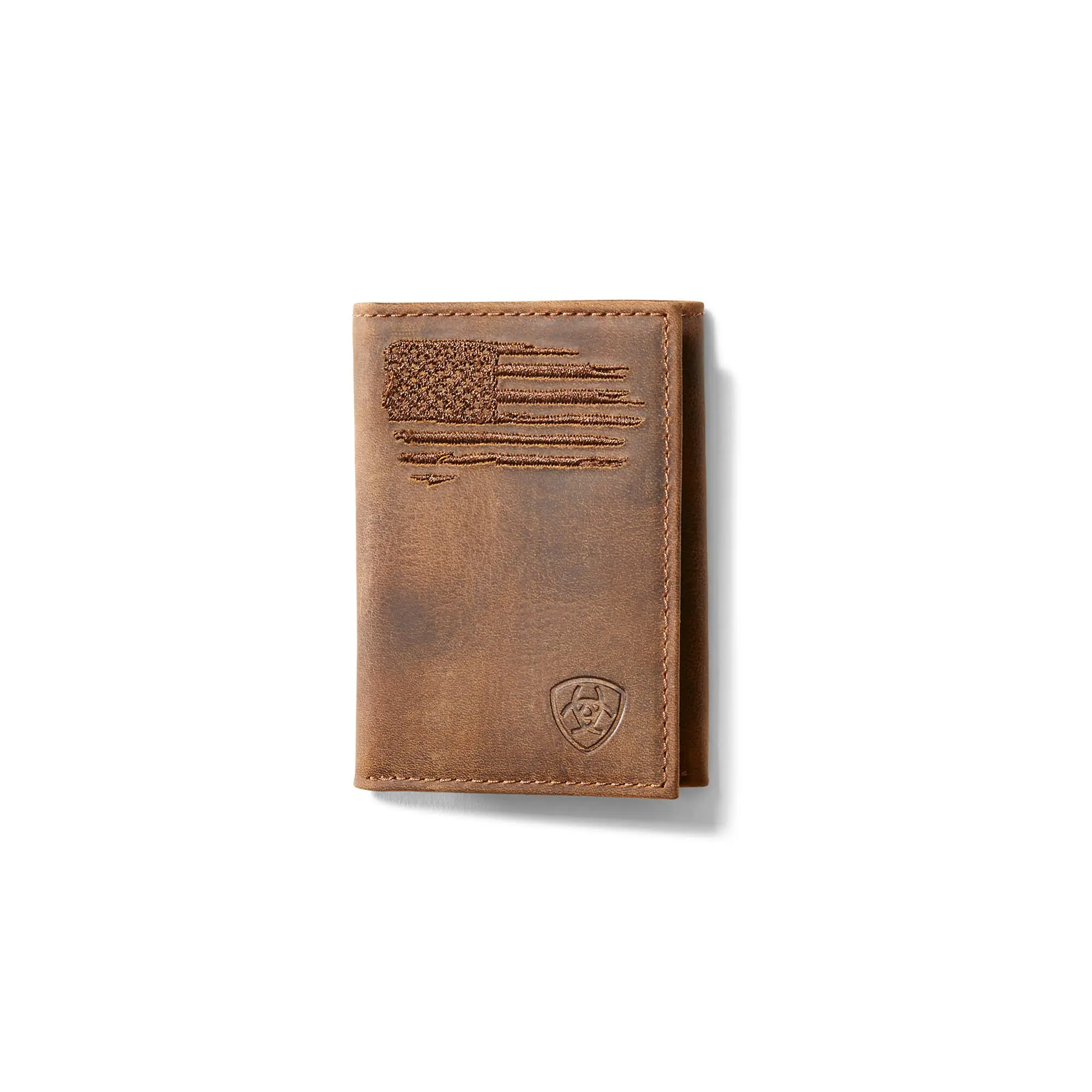 Men's Trifold Wallet Patriot Flag Embroidery Men's Trifold Wallet Patriot Flag Embroidery