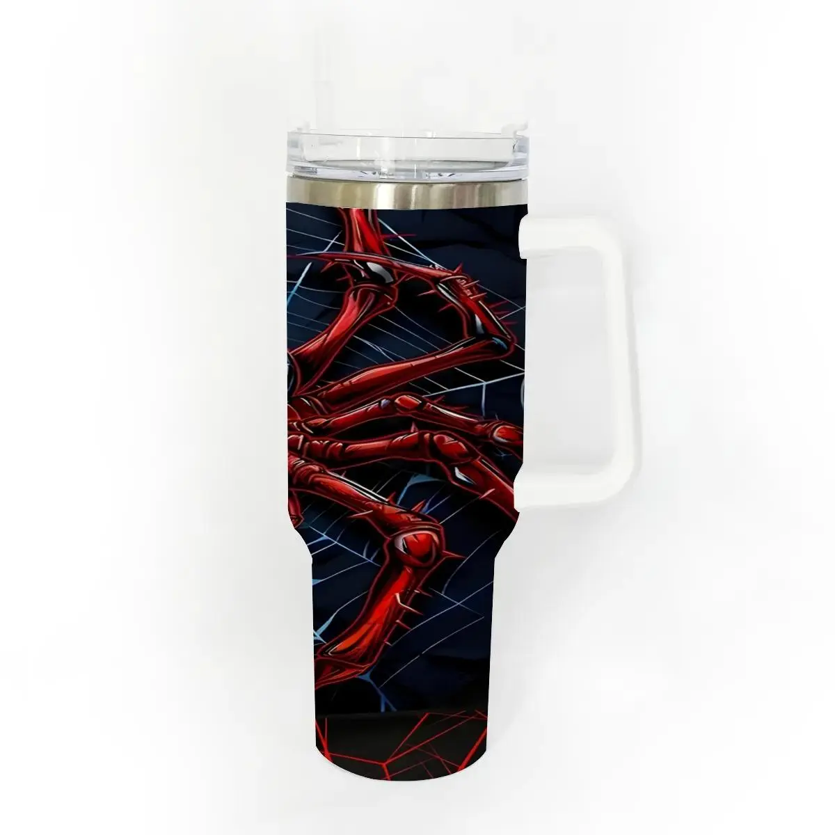 40oz Stainless Steel Tumbler, 1 Count Spider Web  Pattern Insulated Water Bottle, Stainless Steel Thermos, Stainless Steel Flask, Drinking Cup for Home Office School, Boyfriend Gift, Drinkware, Summer Cool Bottle