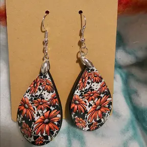 Pink Sublimation Earrings