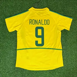R9 The Phenomenon Brasil Team Retro 2002 Home Jersey