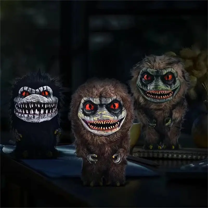 Alien monster plush toy prop, horror movie alien prisoner plush toy, funny ugly creature, Halloween party decoration, ugly-cute collectible plush toy, scary plush toy