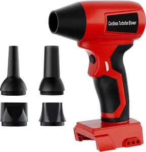 powerful performance Awoyisa Cordless Dust Blower Compatible with Milwaukee M18 18V Battery, Handhled Leaf Blower Electric Compressed Air Duster Turbo Jet Fan with Nozzles for Blowing Leaves and Dust（battery-free）