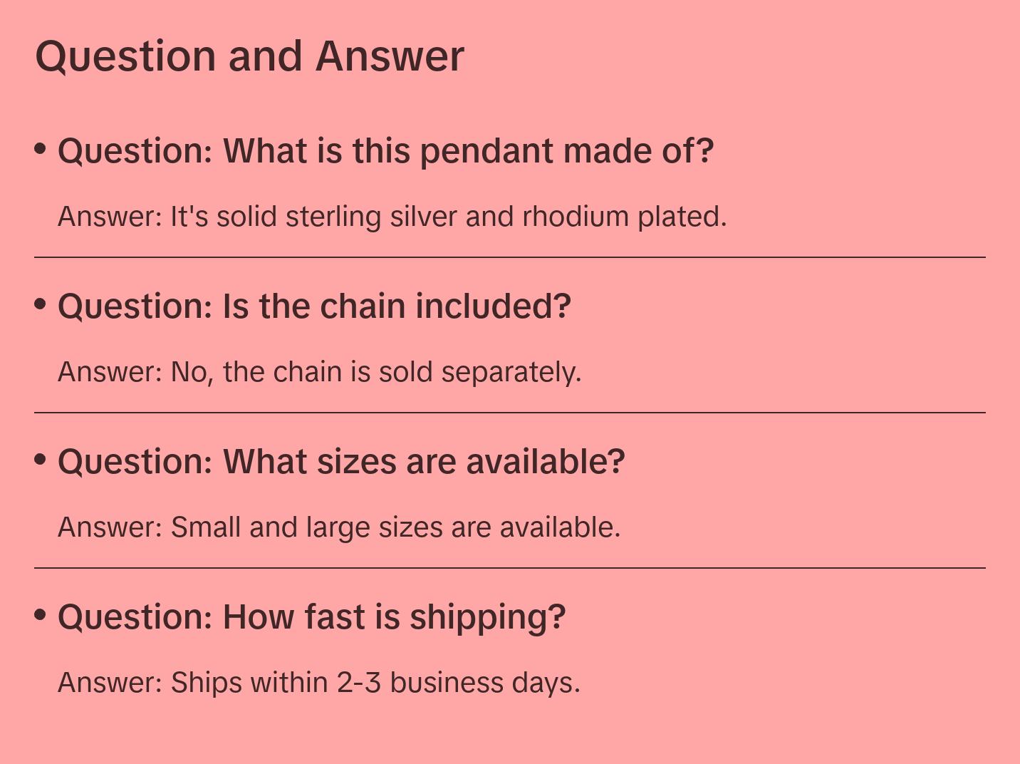 Faith, Silver Cross Pendant Faith, Silver Cross Pendant