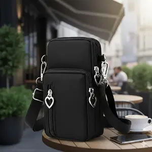 Versatile Nylon Waist Pack: Water-Resistant Crossbody Sling for Gym, Running, Travel & Work. Reflective Strips, Quick-Access Pocket, Secure Compartments, Breathable Strap. Durable, Lightweight & Compact Phone Bag for Active Lifestyles.