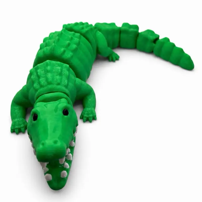 Cute Flexi Alligator | 3D Printed Articulated Crocodile Fidget Toy