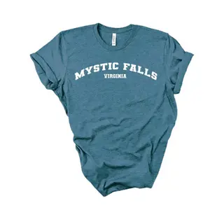 The Vampire Diaries Mystic Falls Virginia Graphic Tee Damon Stefan Klaus Elijah Mikaelson Shirt