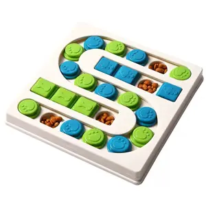 Dog & Cat Puzzle Feeder Toy Slow Food Game – Interactive Mental Enrichment Training Toy for Puppies Kittens Small Pets