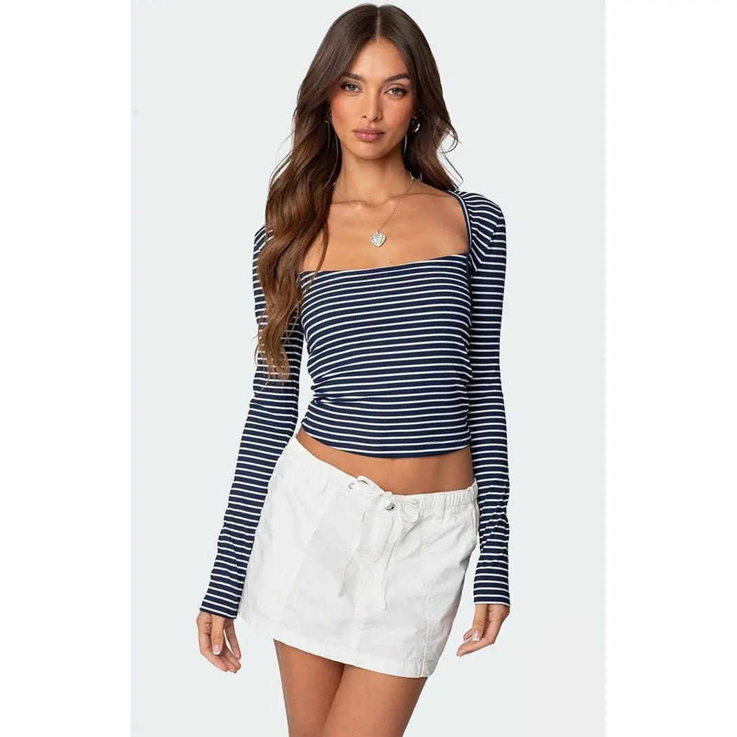 Edikted Women's Alex Striped Top
