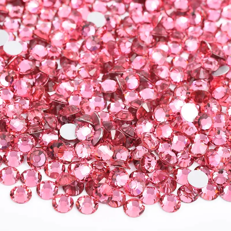 Rose Glass Rhinestones