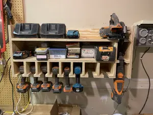 Cordless Tool Organizer Shelf