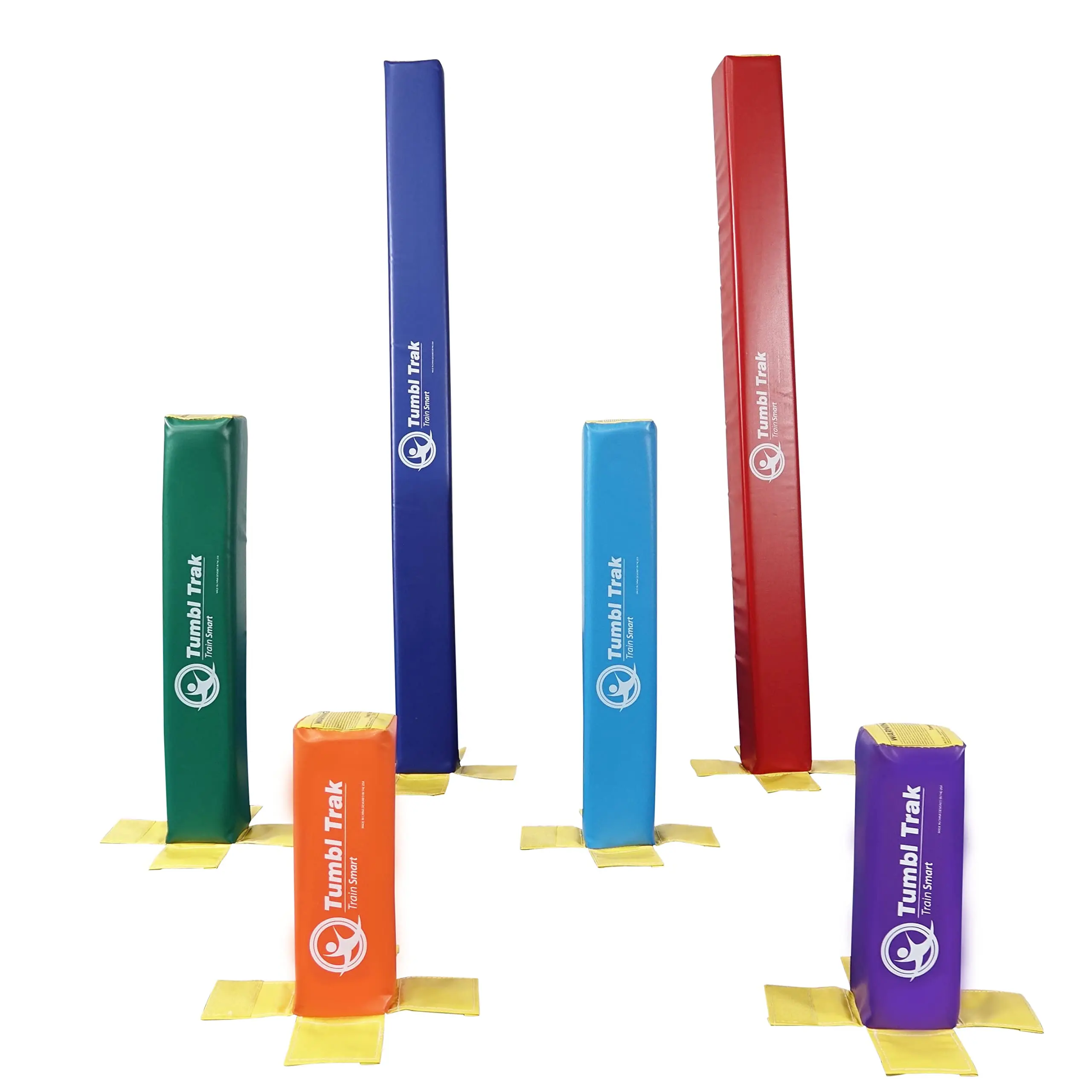 Tumbl Trak 2 Foot Fun Stick 6 Pack - Versatile Gymnastics, Cheer, and Dance Foam Obstacle - Colors May Vary