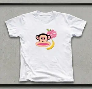 Vintage Paul Frank Julius Monkey Banana Cream Y2K Baby Tee, Retro 2000s Graphic Unisex Shirt