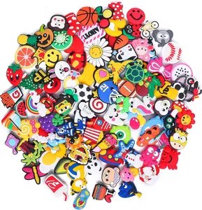 30Pcs PVC Shoe Charms - Random Different Shapes Cute Clog Pins, Waterproof Cartoon Shoe Decoration Accessories for Sandals, Wristbands, Party Favors Gift SetCartoon Shoe Decoration Accessories for Sandals, Wristbands, Party Favors Gift Set