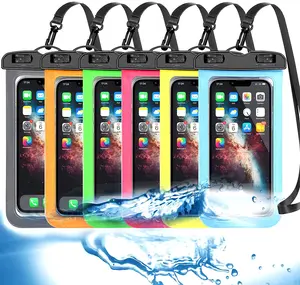 Famoby up to 7.5" 6 Pack Multicolor Universal Waterproof Phone Pouch, Phone Waterproof Case Dry Bag,Protection Level: Ip68,Outdoor Sports for Apple Iphone,Samsung,And More