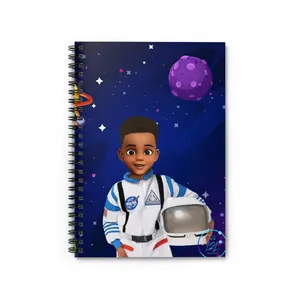 Cosmic Explorer Notebook - Space Astronaut Boy Hightop