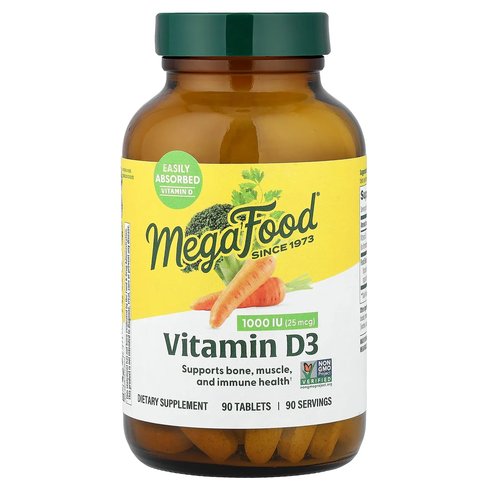 MegaFood Vitamin D3, 90 Tablets