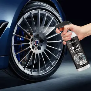 Wheel Cleaner Iron Rust Remover Spray Safe for Alloy Chrome Painted Powder Coated Clear Coated Rims Brake Dust Grime Auto Detailing High Gloss Tire Wheel Care Cleaner 4 FL OZ 120ML