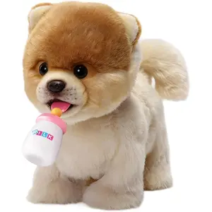Electronic Walking Pomeranian Stuffed Dog Toy, Realistic Interactive Puppy Robot Pet Dog, Walking, Barking,Wagging Tail & Talking,Present Pet Gifts for 3+ Year Boys Girls7