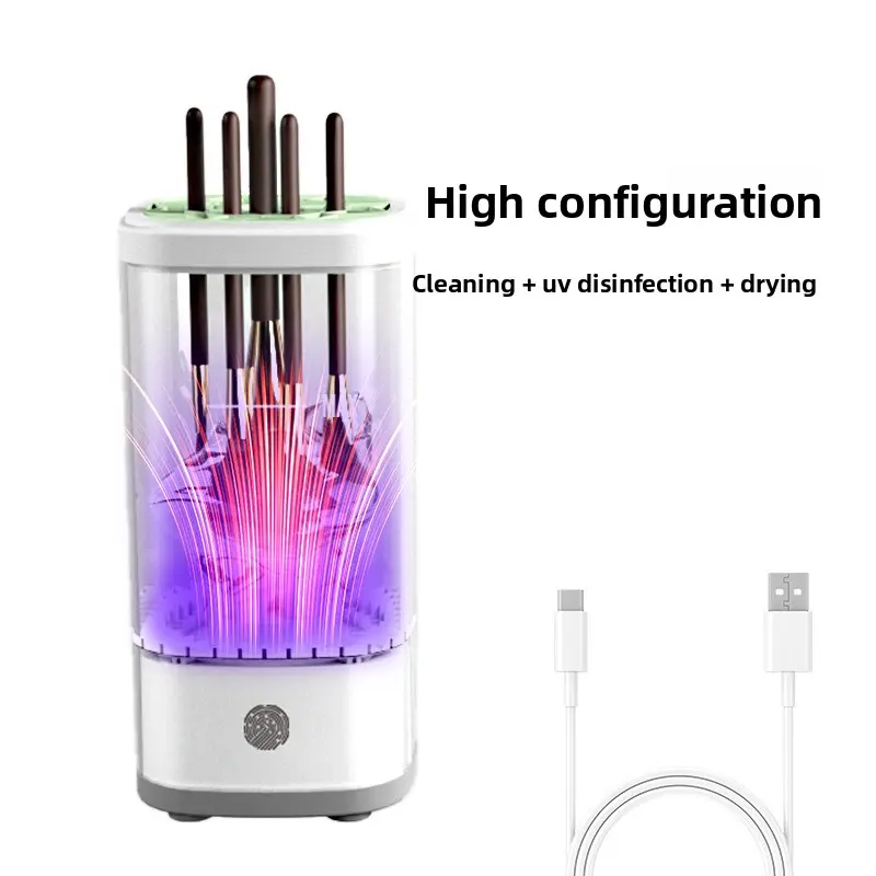 Stop Hand-Washing! 3-in-1 Makeup Brush Cleaner Dryer & Storage Solution for Mess-Free Brushes and Easy Organization