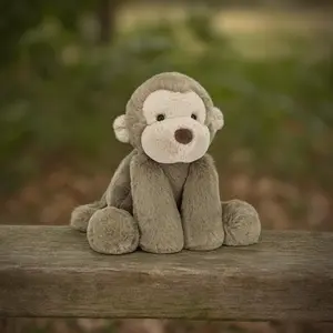 Mini Monkey Plush Toy, Cuddly Stuffed Animal, Huggable Stuffed Animal, Gift, Soft and Cute Monkeys, Perfect for Hugging, Decoration, Bed Frame, Ultra-Soft Fabric