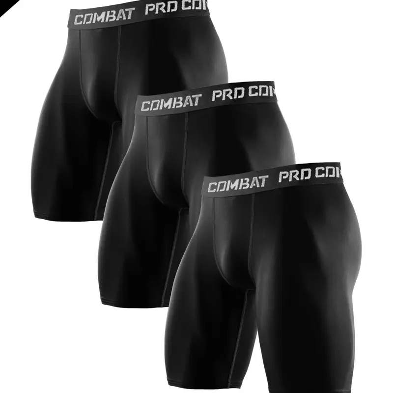 Men's Sporty Tight-Fitting Set, Quick-Dry Breathable High-Elasticity Gym Workout Compression Athletic Fitness Shorts, Active Wear Shorts, Ideal for Gym Training Running Sports Equipment