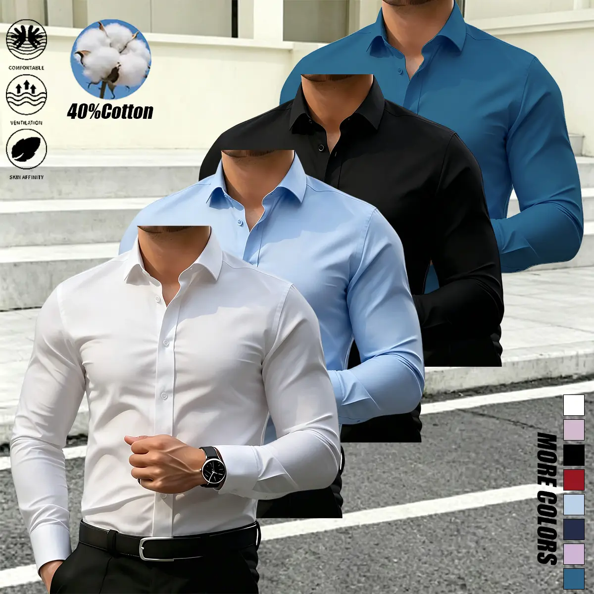 White - Light Blue - Black - Diamond Blue