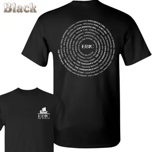 Epic The Musical T-Shirt - Circle Text Design Featuring Song Titles , Bold Logo Print , Trendy Theatre Shirt , Music Lover Gift , Streetwear Style , Comfortable Everyday Tee , Fan Merch Apparel Unisex Classic