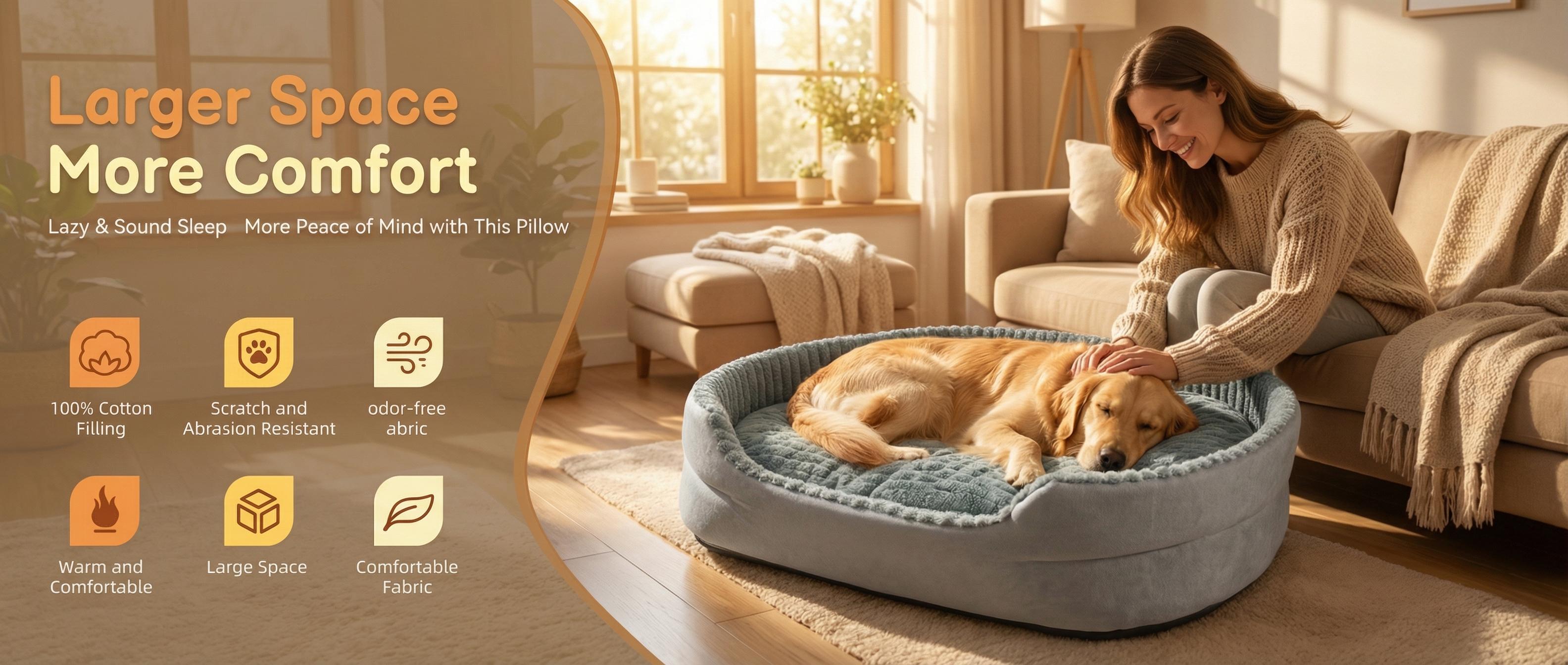 Bolstered Orthopedic Cuddler Bed for Dogs and Cats