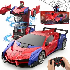 Transformable Remote Control Car Toy, Ages 3-9, 2.4g 360° Rotation, Robot & RC Car, Includes Remote, Birthday Gift, Kids Toy Car