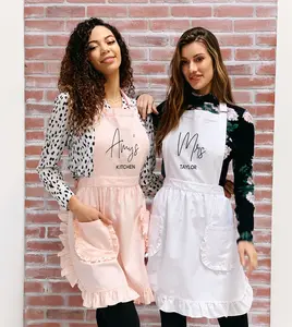 Custom Aprons for Womens Aprons Ruffled with Pockets Hostess Gift Ideas