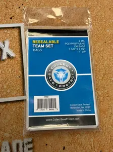 Resealable Team Set Sleeves - Pack of 100