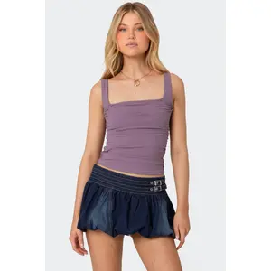 Rio Ruched Square Neck Top