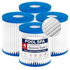 Type I Pool Filter Cartridge Replacement for Bestway 58093 for Above Ground Pools Spa Filter by LifeSupplyUSA