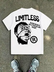 Oversized Motivational Quote Tee | Grunge Urban Streetwear Top