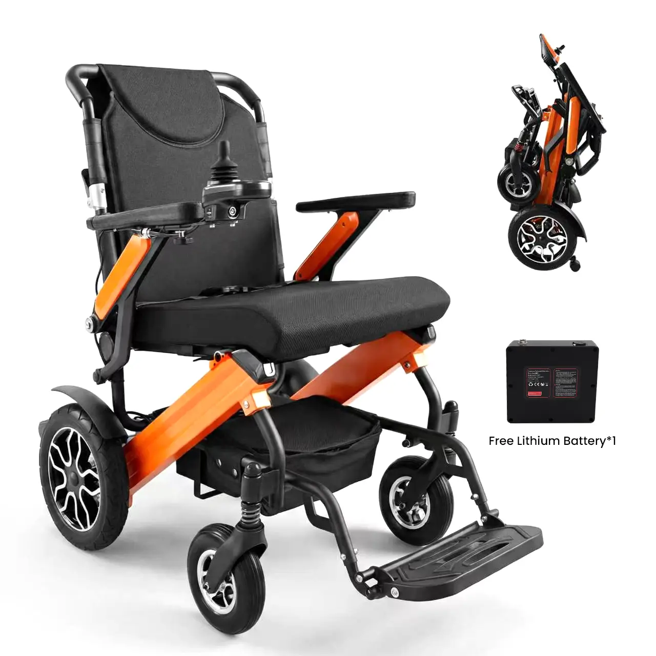 Electric Wheelchair for Adults, Foldable Electric Wheelchair with 500W Motors, Dual Lithium Batteries, 30 mi Long Range, Lightweight Portable Power Wheelchair, 350 lbs Capacity